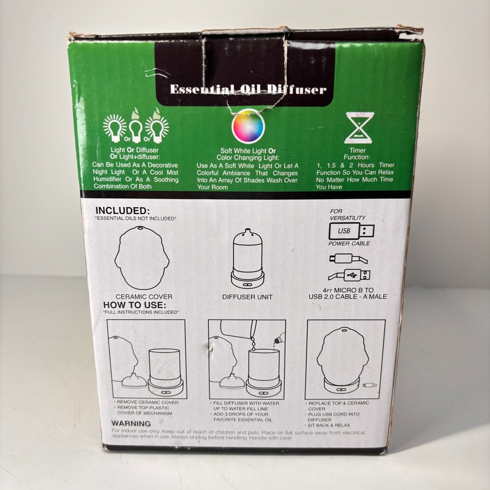 Home Fresh Essential Oil Lighted Holiday Diffuser Santa - Tested - Picture 5 of 7